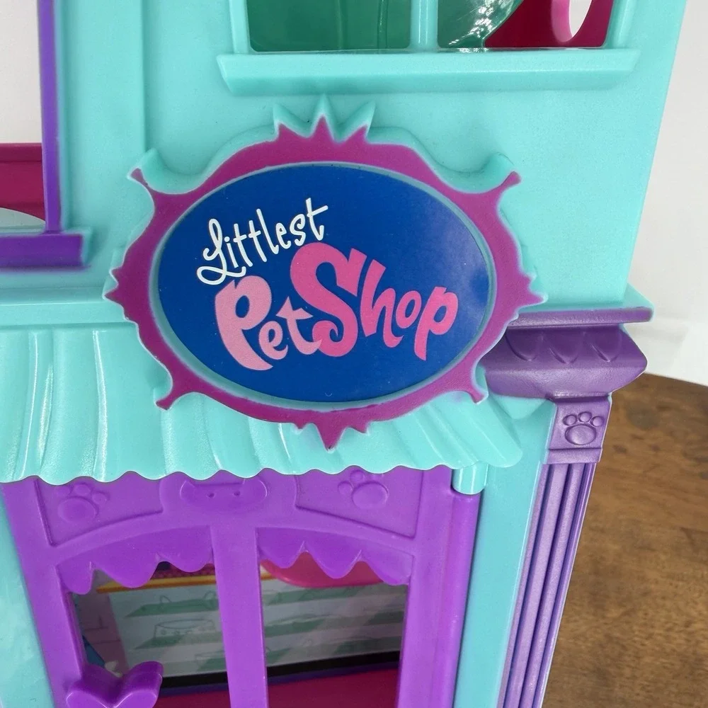 Littlest Pet Shop Pet Playset Storefront Slide Tube Hamster‎ Wheel 2012